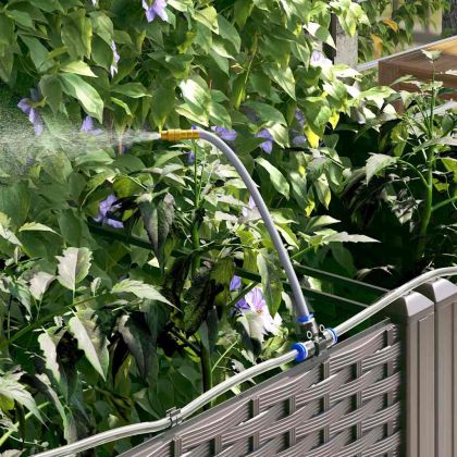 Градински саксии Кафяво 80 x 80 x 142 см Стомана