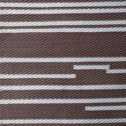 Външен килим ARAKIL Кафяв и бял 400 × 300 cm 50% Полипропилен