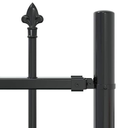 Градска ограда Сив 140 cm Прахово покритие стомана