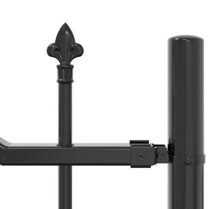 Градска ограда Сив 190 cm Прахово покритие стомана