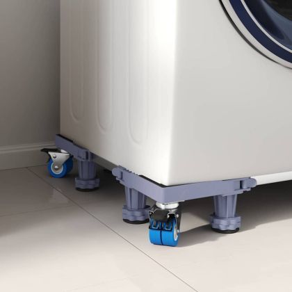 Основа за пералня Сив 67 x 67 x 12 см Метал