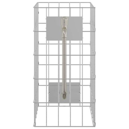 Габиони стълб Сребрист 25 x 25 x 50 cm Неръждаема стомана