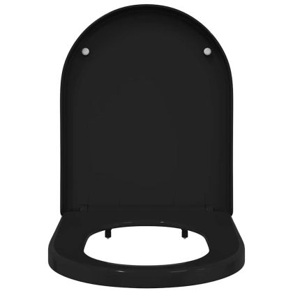 Тоалетна седалка Черно 48 x 36,5 x 4,5 см Полипропилен