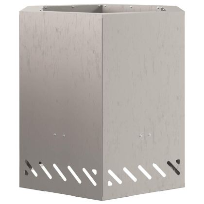 Бездимна камина Кафяво 48 x 48 x 51 см Стомана