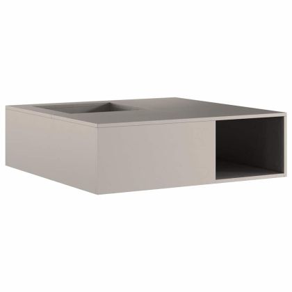 Огнище Кафяво 100 x 100 x 30 cm Патинираща стомана