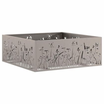 Огнище Кафяво 80 x 80 x 30 cm Патинираща стомана