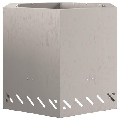 Бездимна камина Кафяво 58 x 58 x 51 см Стомана