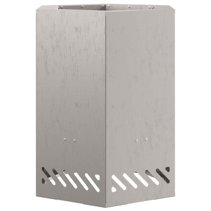 Бездимна камина Кафяво 38 x 38 x 51 см Стомана