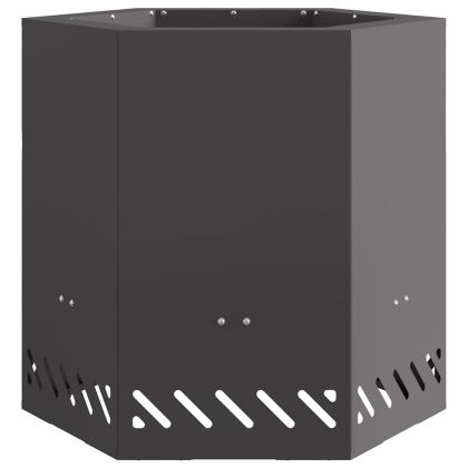 Бездимна камина Черно 48 x 48 x 51 см Стомана