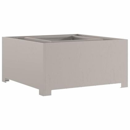 Огнище Кафяво 80 x 80 x 40 cm Патинираща стомана