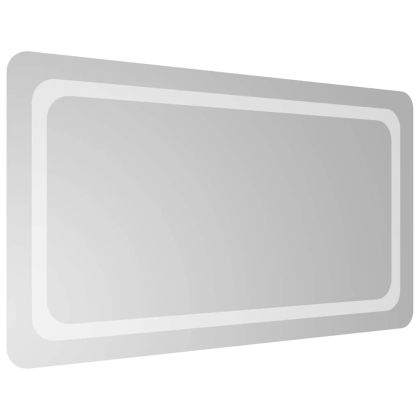 LED огледало за баня, 90x50 см