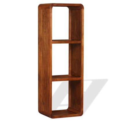 ТВ шкаф масивно дърво с меден финиш 120x30x40 см