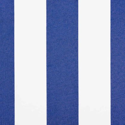 Прибираща се тента синьо и бяло 4x3 м плат и алуминий