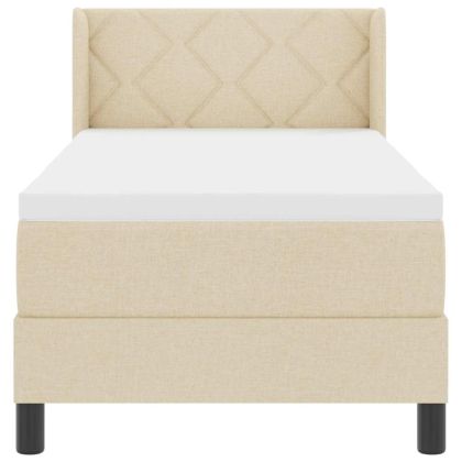 Континентално легло с матрак с матрак Крем 80 x 200 cm
