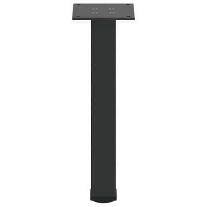 Крака за масичка за кафе, 4 бр., черни, 30-32 см, стомана