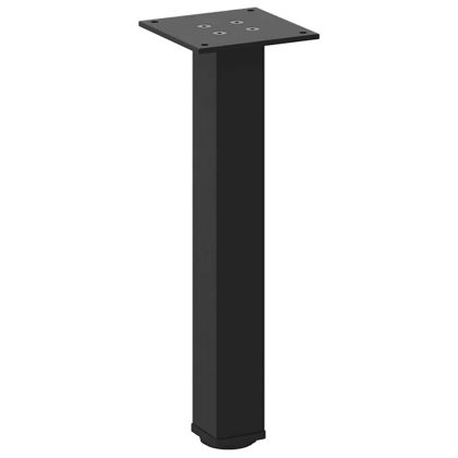 Крака за масичка за кафе, 4 бр., черни, 42-44 см, стомана