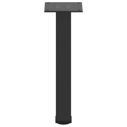 Крака за масичка за кафе, 4 бр., черни, 42-44 см, стомана