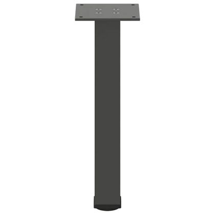 Крака за масичка за кафе, 4 бр., антрацит, 42-44 см, стомана