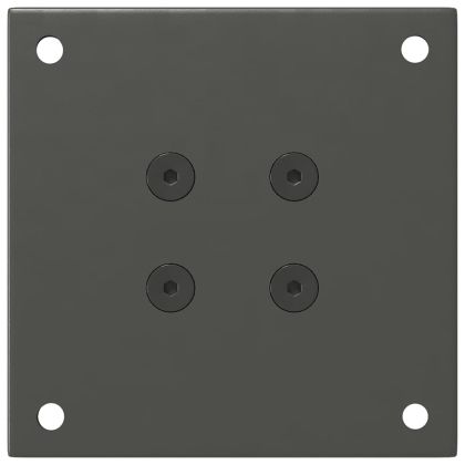 Крака за масичка за кафе, 4 бр., антрацит, 42-44 см, стомана