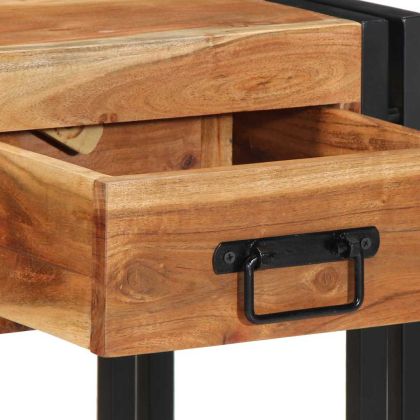 Нощен шкаф 2 pcs Кафяво 40 x 35 x 50 см Акациево дърво масив