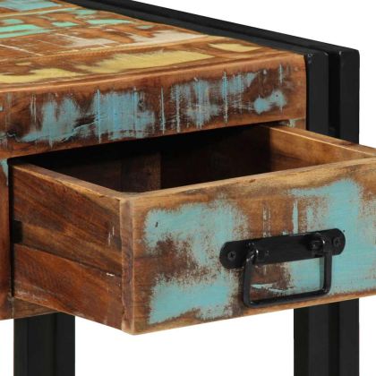 Нощен шкаф Многоцветен 40 x 40 x 50 cm регенерирано дърво масив