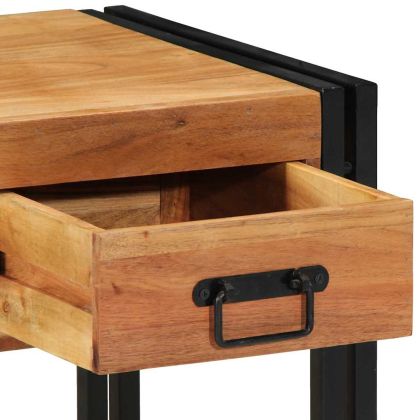 Нощен шкаф 2 pcs Кафяво 40 x 40 x 50 cm Акациево дърво масив