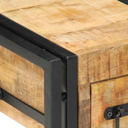 Нощен шкаф 2 pcs Кафяво 30 x 30 x 40 cm мангово дърво масив