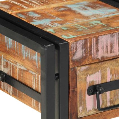 Нощен шкаф Многоцветен 30 x 30 x 40 cm регенерирано дърво масив