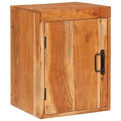 Нощно шкафче 2 pcs Кафяво 35 x 33 x 48 см Солидно дърво акация