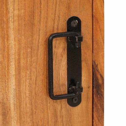 Нощно шкафче 2 pcs Кафяво 35 x 33 x 48 см Солидно дърво акация