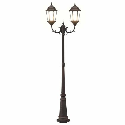 Градинска светлина Бронзов 235 см Алуминий