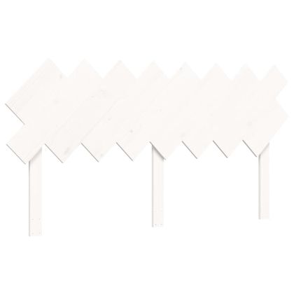 Рамка за легло без матрак, бял, 160x200 см, бор масив