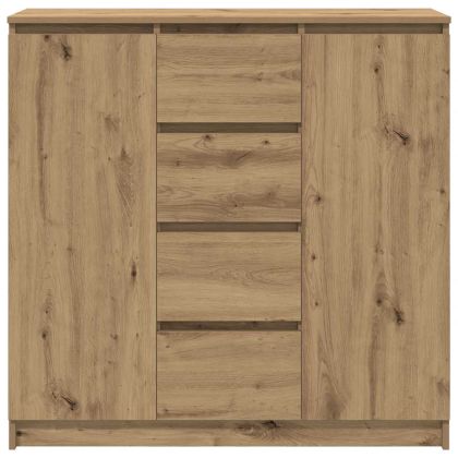 Бюфет с чекмеджета дъб артизан 100,5x35x98,5 см инженерно дърво