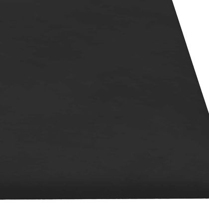 Стенни панели, 12 бр, черни, 90x30 см, кадифе, 3,24 м²