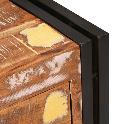 Служебен шкаф с чекмедже Кафяво Солидна рециклирана дървесина