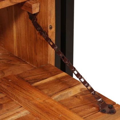 Шкаф за обувки Кафяво 90 x 38 x 45 см Акациево дърво масив