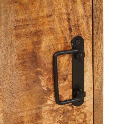 Нощно шкафче 2 pcs Кафяво 35 x 33 x 48 см Солидно мангово дърво