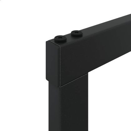 Стойка за дърва за огрев черна 50x30x209 cm стомана