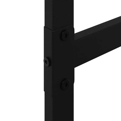 Стойка за дърва за огрев черна 50x30x209 cm стомана