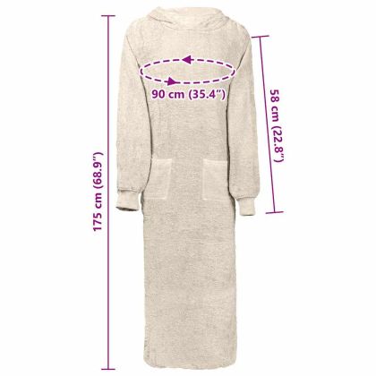 Халат KINN Крем XXL Памук