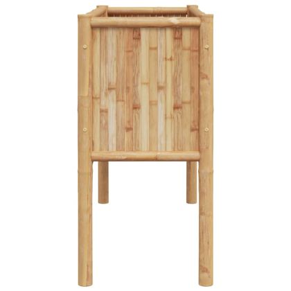 Градинска повдигната леха Кафяво 110 x 35 x 70 см бамбук