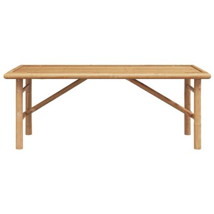 Масичка за кафе Кафяво 110 x 50 x 43 см бамбук