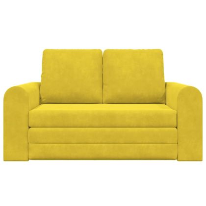 Диван легло Жълто 148 x 71 x 83 см Кадифе