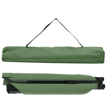 Сгъваемо къмпинг легло 2 pcs Зелен 210 x 80 x 46 см