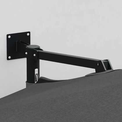 Градински парасол Антрацит и черен 248 x 248 x 148 см