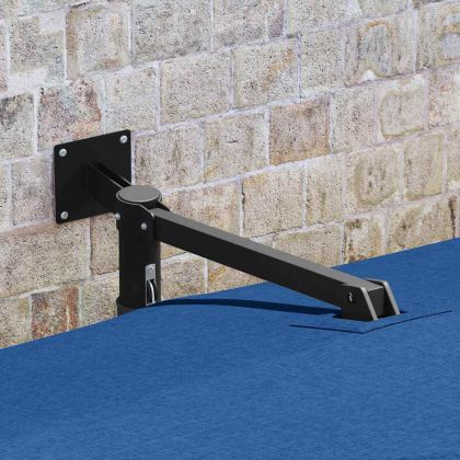 Градински парасол Син и Черен 248.5 x 247.5 x 160 см