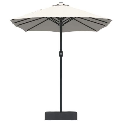 Градински парасол Пясък 385 x 209 x 244 см текстил
