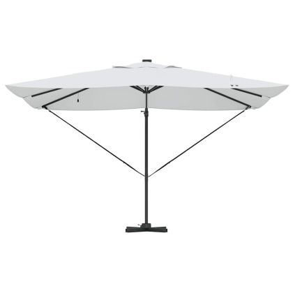 Чадър Рома с ветрило Бежов и черен 352 x 251 x 265 см