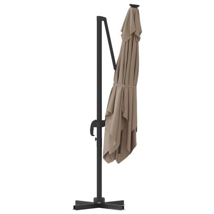 Рома Парасол Таупе 286 x 285 x 265 см Полиестер и алуминий