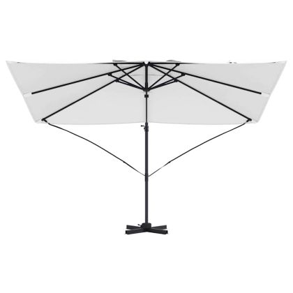 Чадър Рома с ветрило Бежов и черен 352 x 251 x 260 см